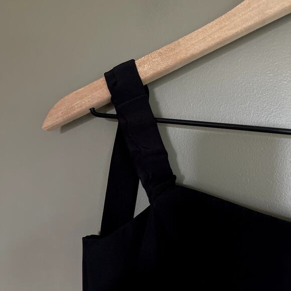 NWT STAUD Rosa Jumpsuit Black Crepe Size 2 Straight Leg Lightweight Off Shoulder - Picture 7 of 16